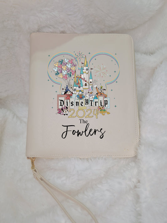 Personalised Family Travel Documents Organiser and Passport Holder