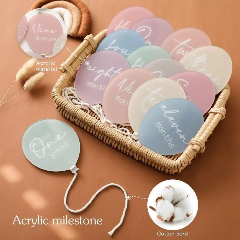 Baby Balloon Milestone Discs