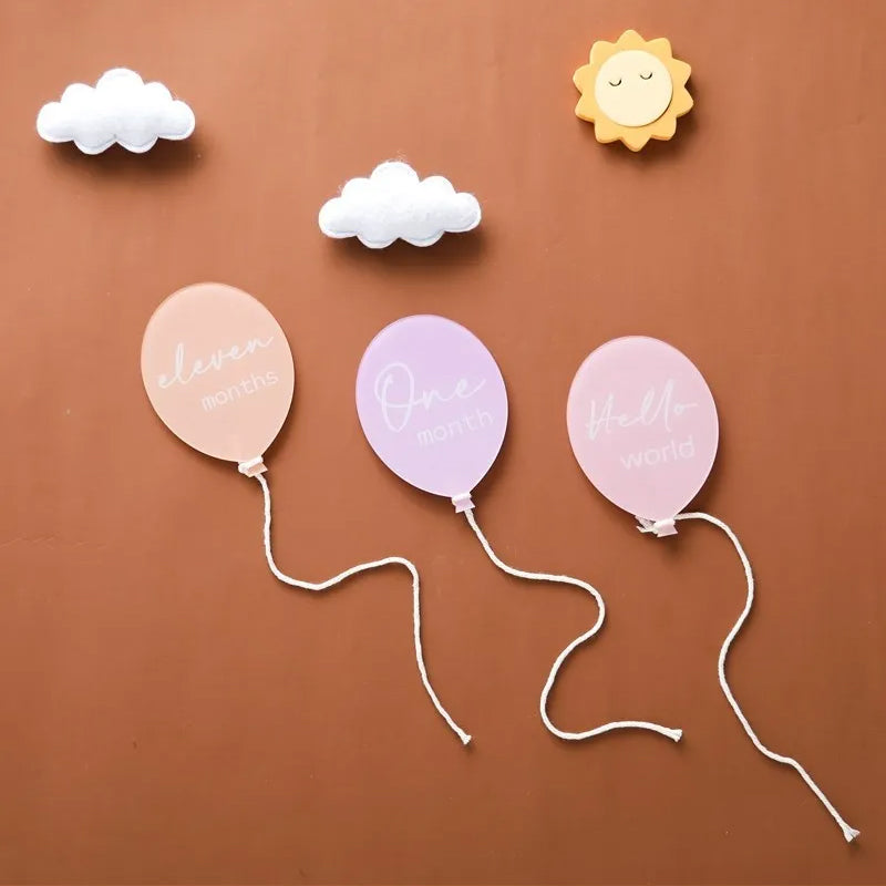 Baby Balloon Milestone Discs