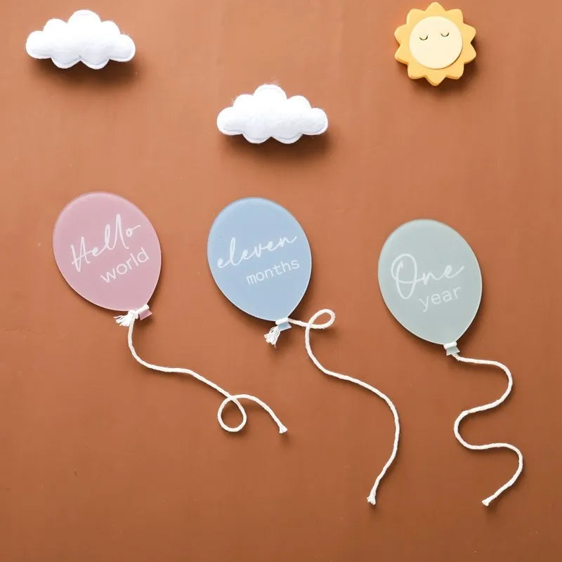 Baby Balloon Milestone Discs