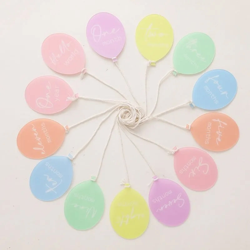 Baby Balloon Milestone Discs