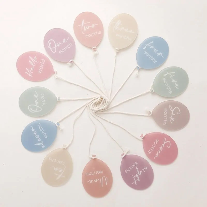 Baby Balloon Milestone Discs