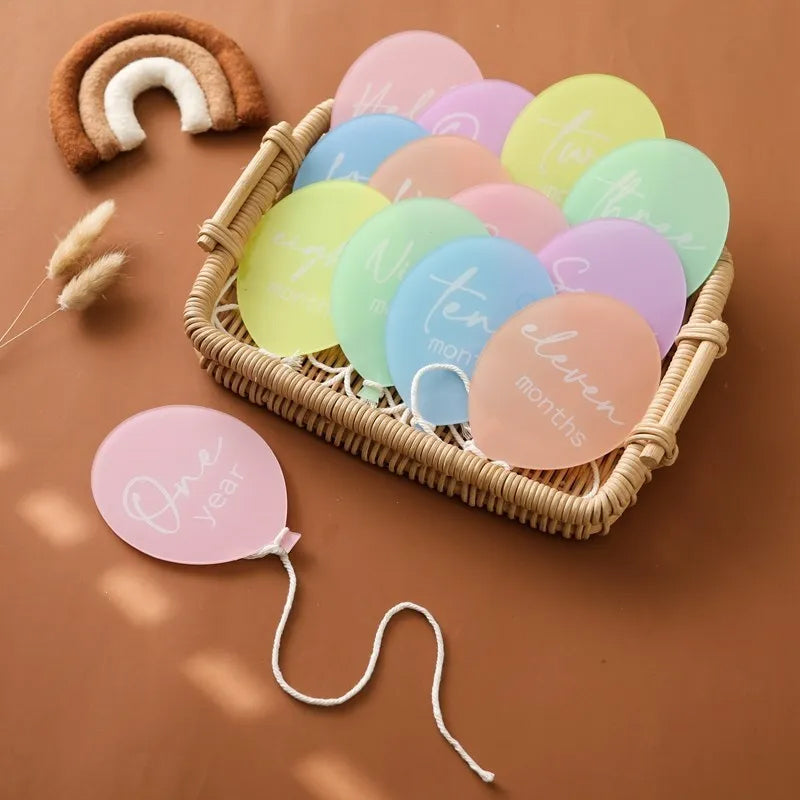 Baby Balloon Milestone Discs