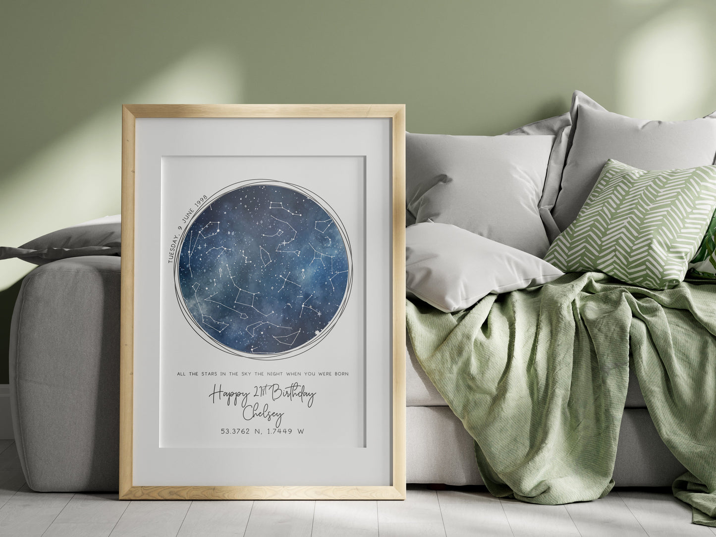 A Star Was Born Personalised Night Stars Print