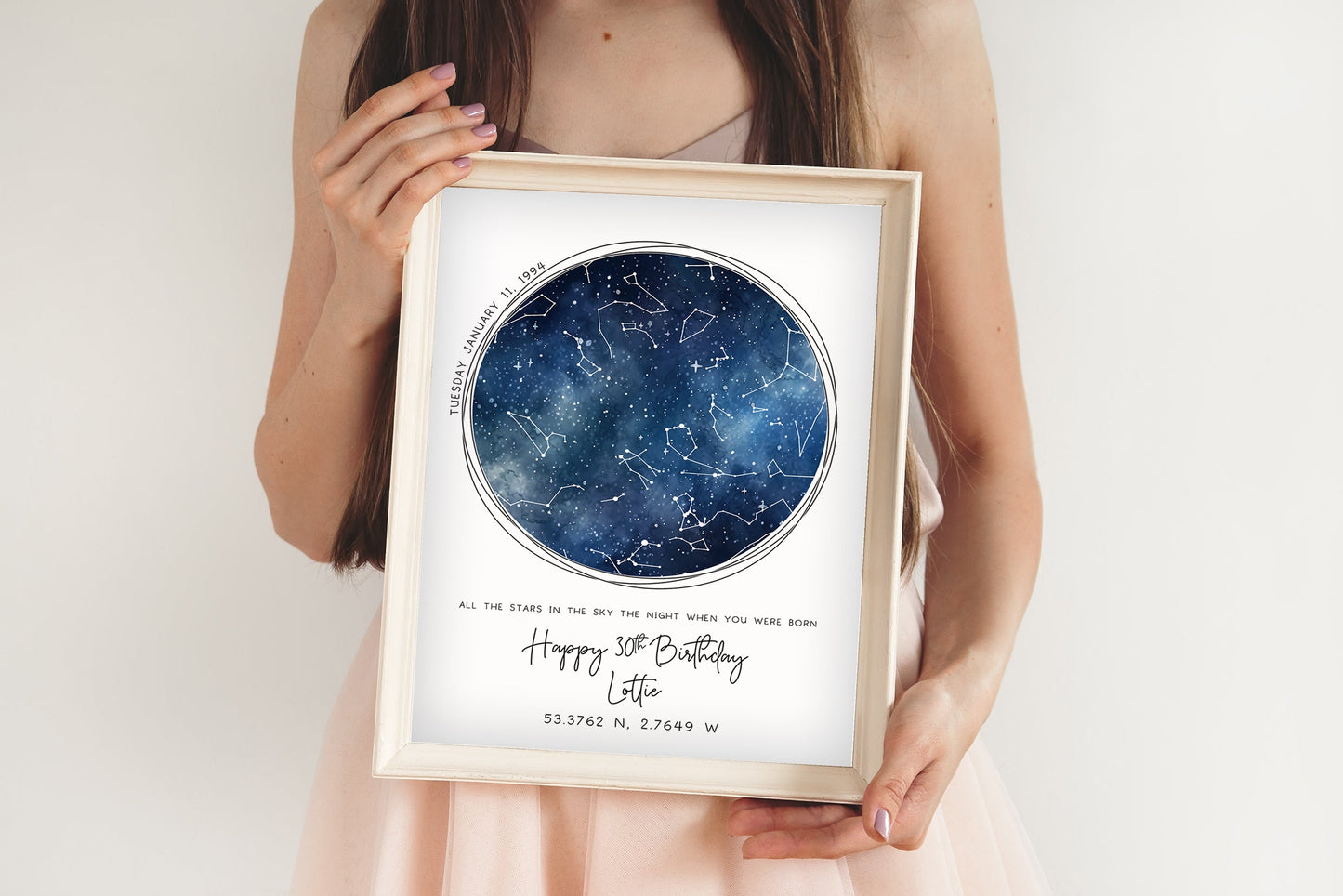 A Star Was Born Personalised Night Stars Print