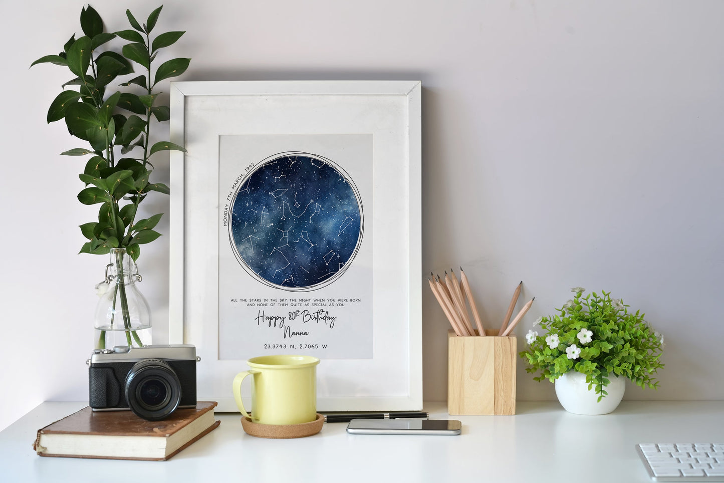 A Star Was Born Personalised Night Stars Print