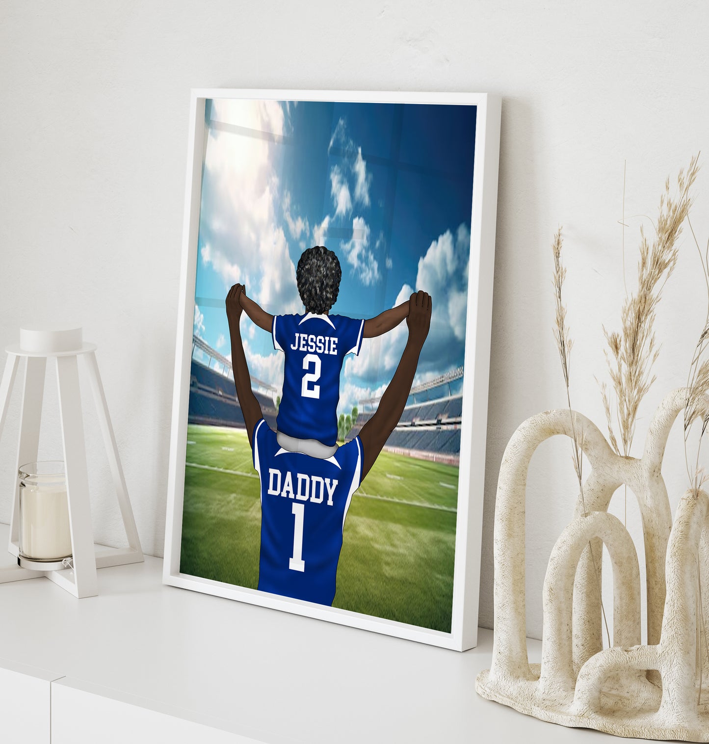 Personalised Football Keepsake and Memorabilia Perfect for Fathers Day and Dads Birthday