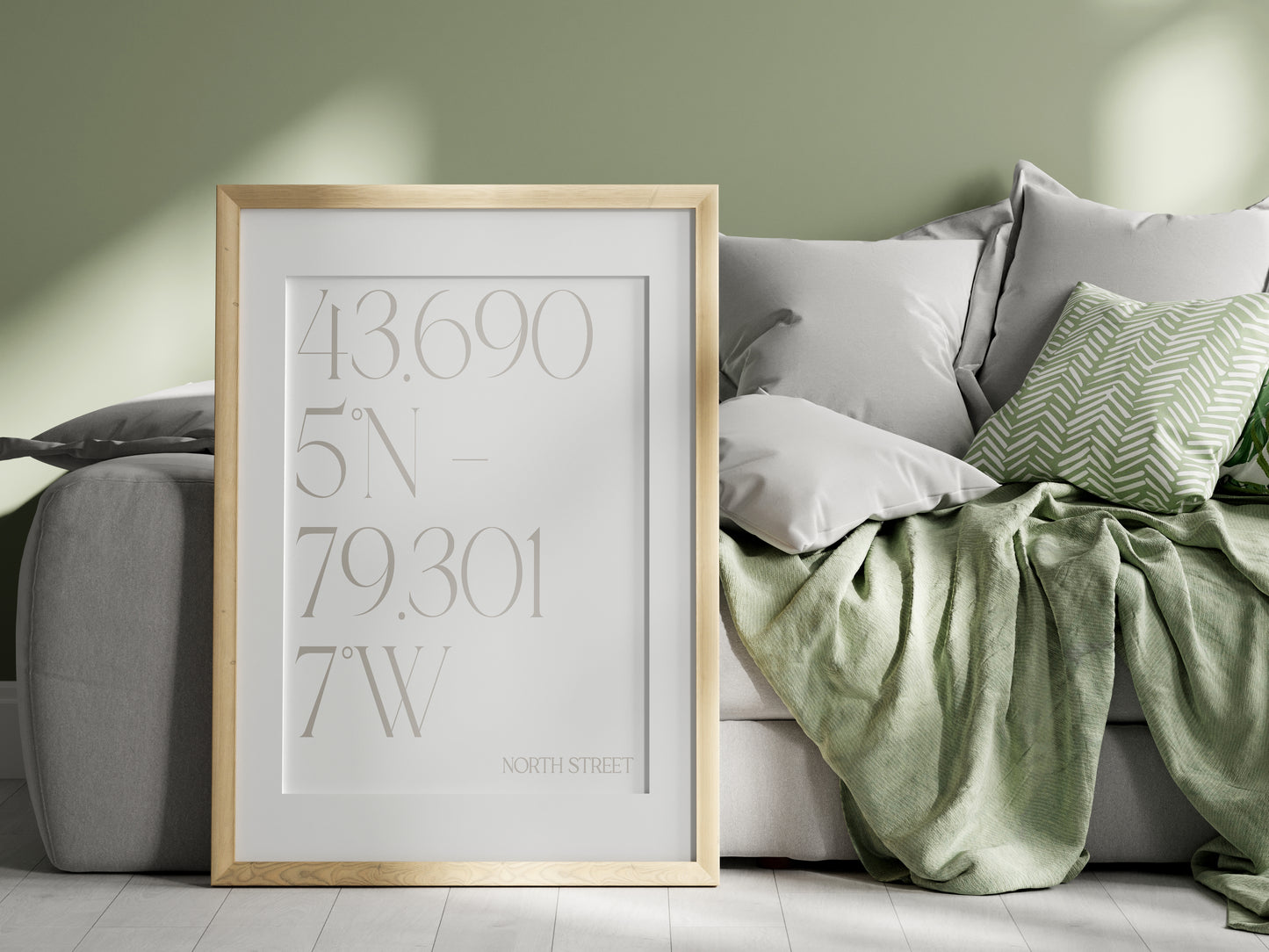 Personalised Special Co Ordinates Poster for couples