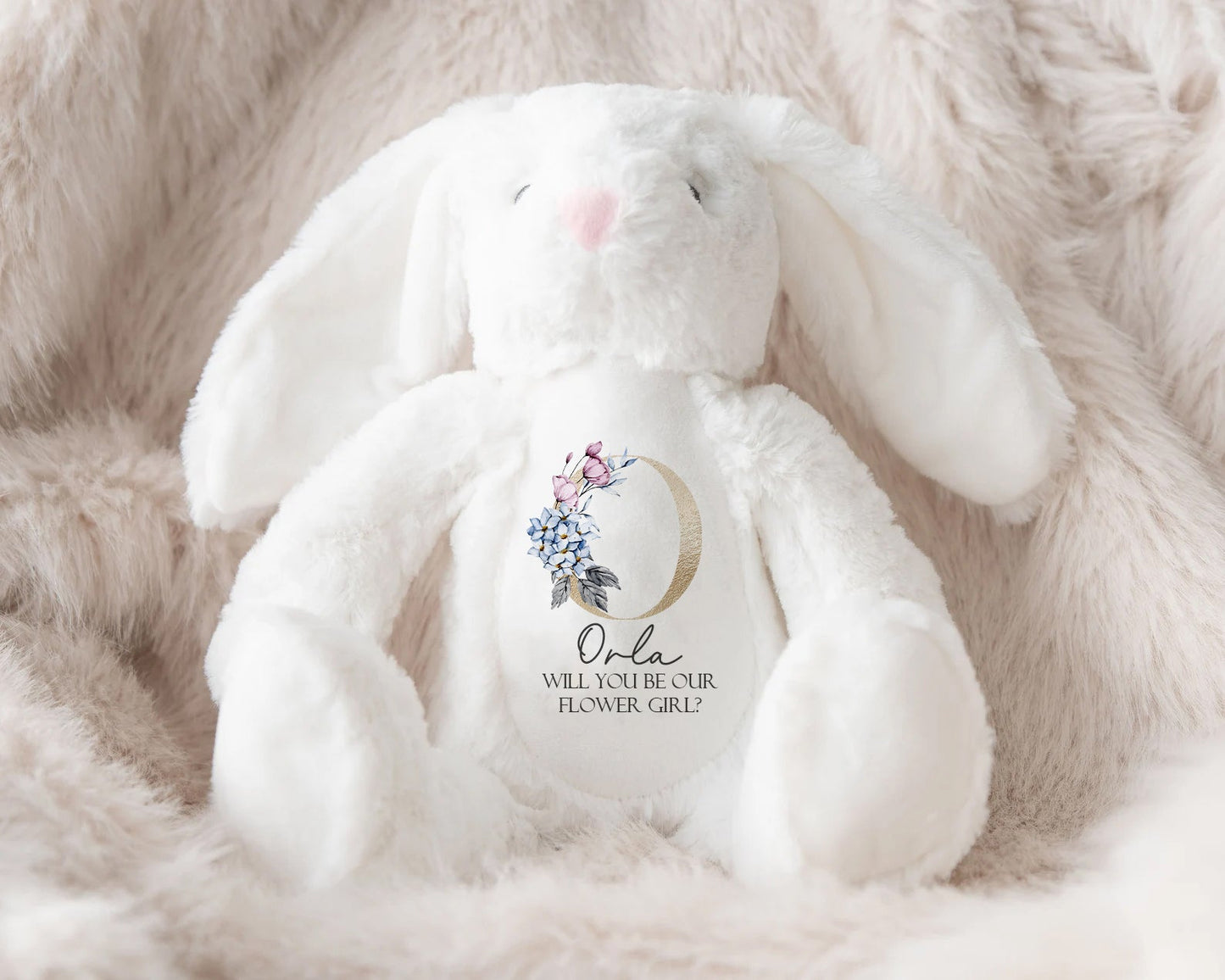 Personalised Page Boy Proposal Bunny Teddy Bear