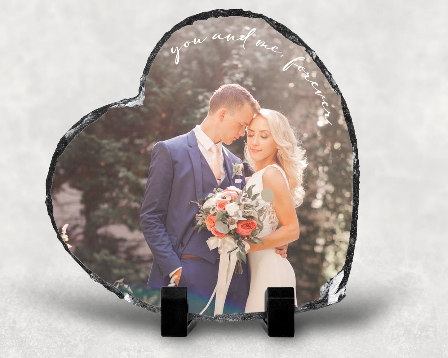 Personalised Heart Photo Slate