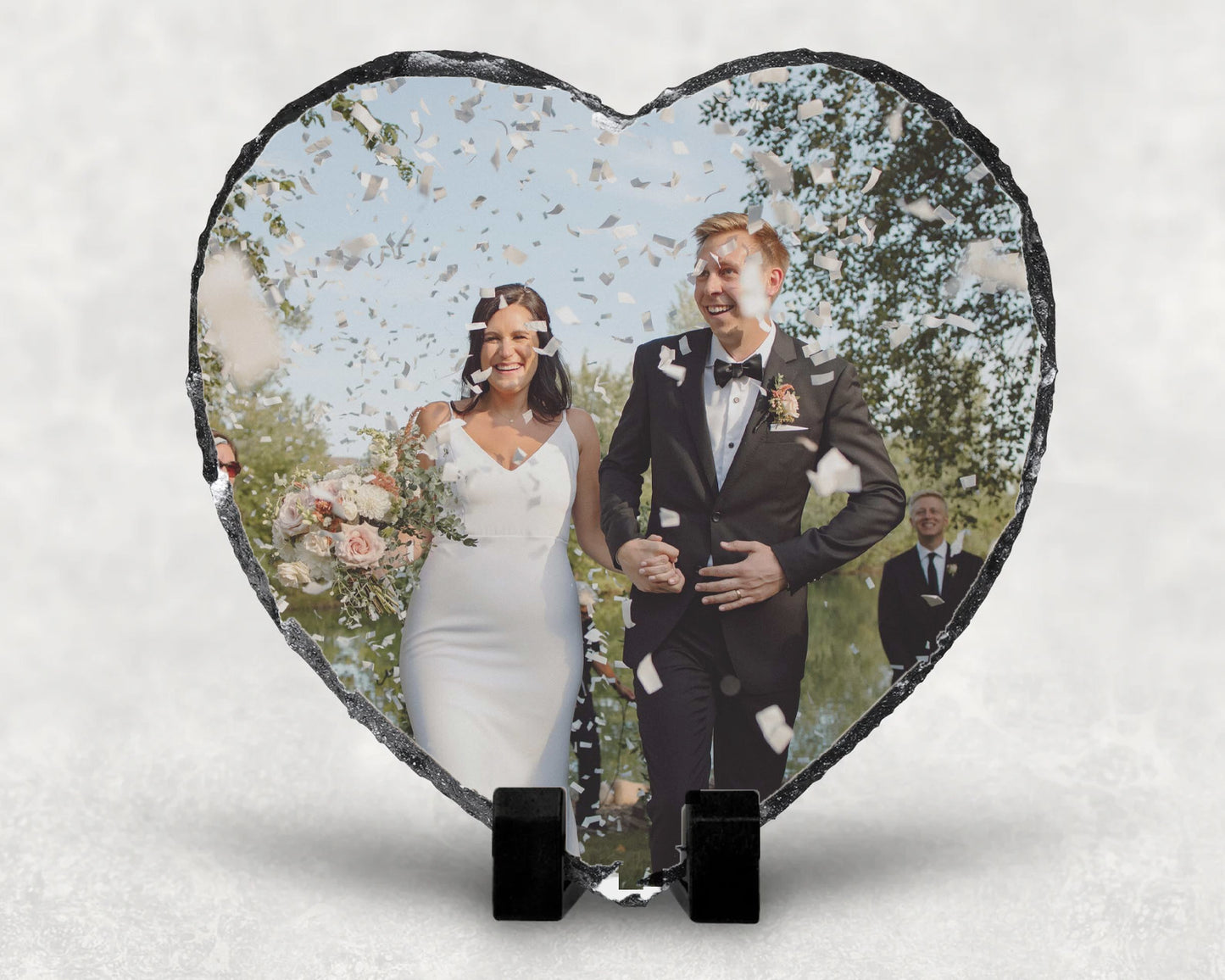 Personalised Heart Photo Slate