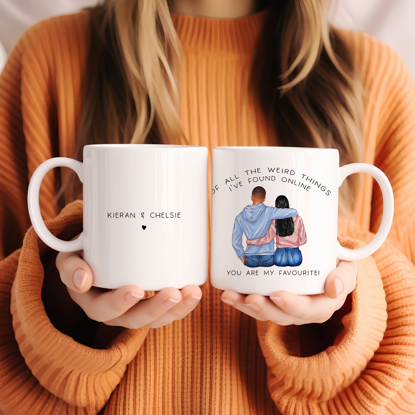 Funny Personalised Valentines Mug, Of All The Weird Things I Have Found Online