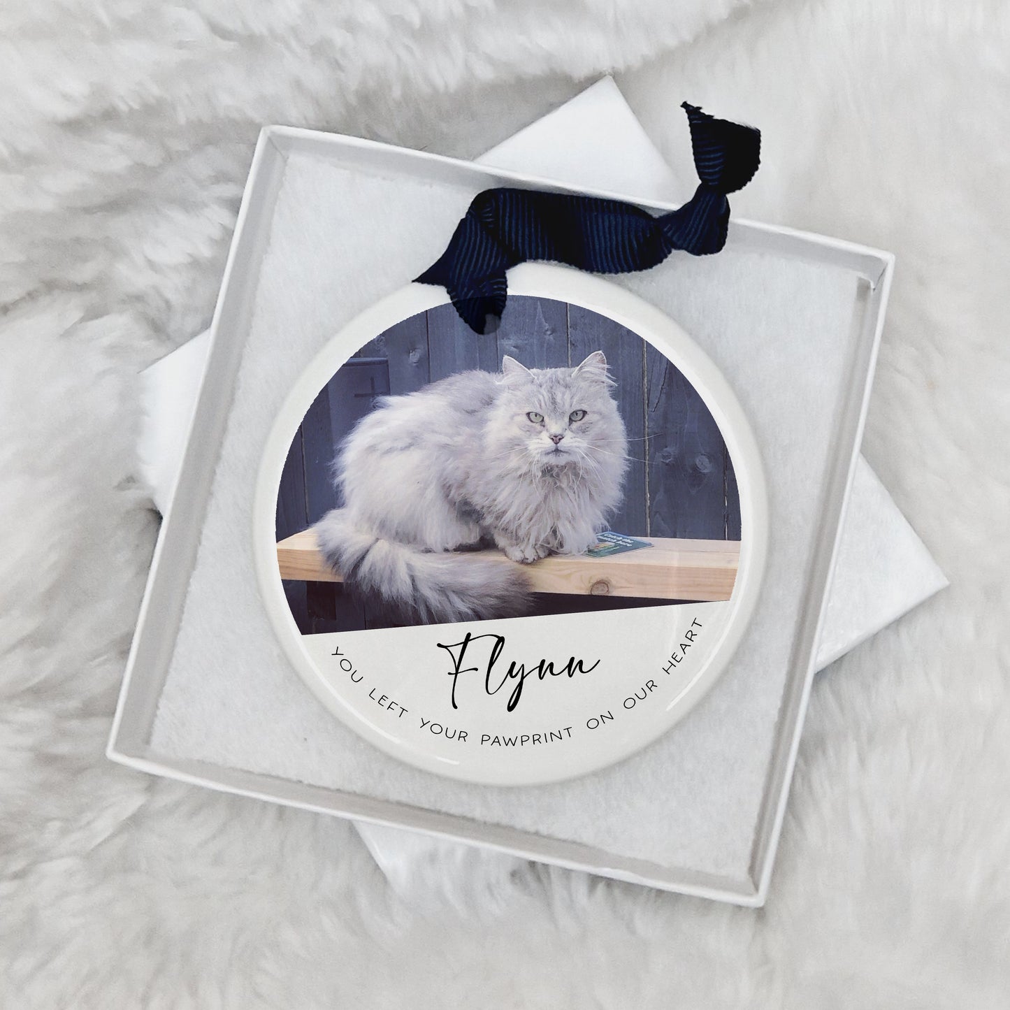 Personalised Pet Dog Memorial Bauble Photo Keepsake